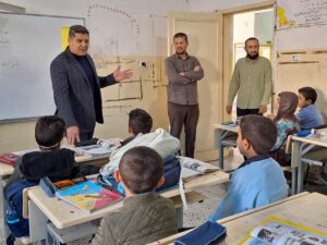 “زيارة تفقدية لمراقب التربية والتعليم ببلدية مصراتة إلى مدرسة الأجيال للتعليم الأساسي (الفترة المسائية)”