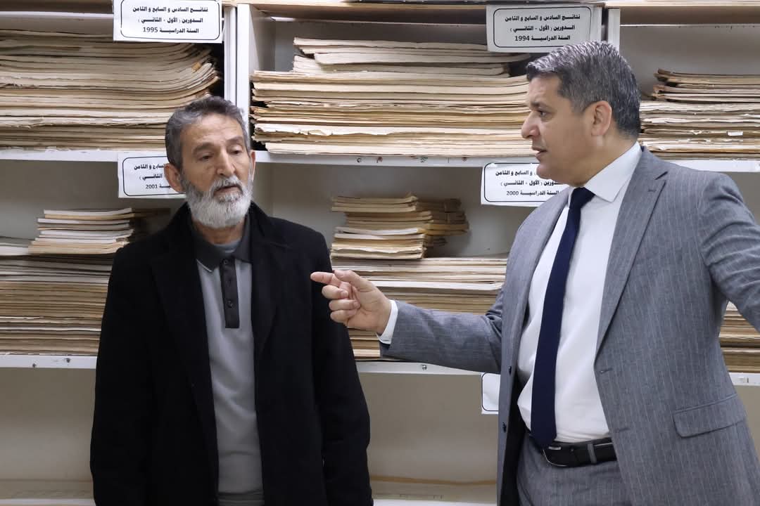 “زيارة تفقدية لمراقب التربية والتعليم إلى مكتب الامتحانات بمصراتة”